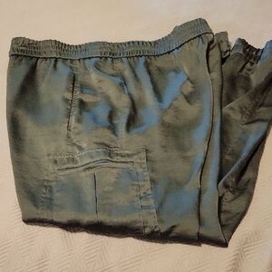 Calvin Klein Womans Satin Sage JOGGERS Pants